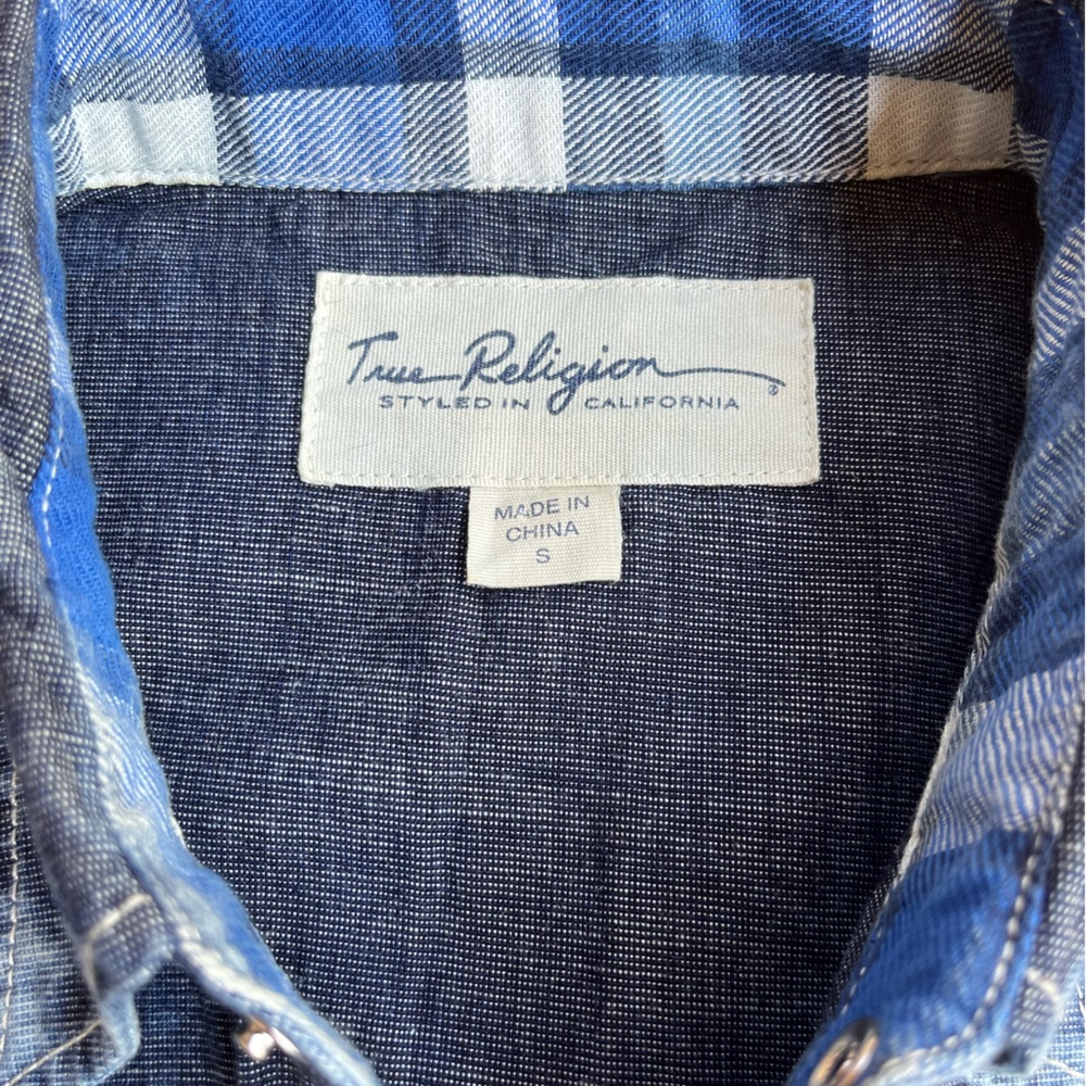 True Religion Lightweight Denim Button Down - Picture 6 of 11